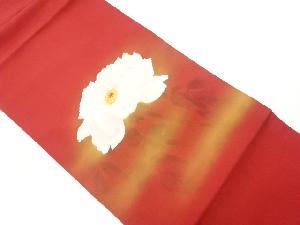 リサイクル　塩瀬金彩花模様名古屋帯